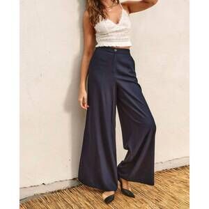 NEW DRESS FORUM haven sent wide leg pants in navy